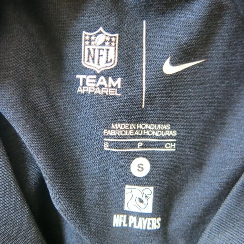 NFL NIKE Dri Fit Chicago Bears Forte 22 Shirt Size S Men's  Short Sleeve Blue